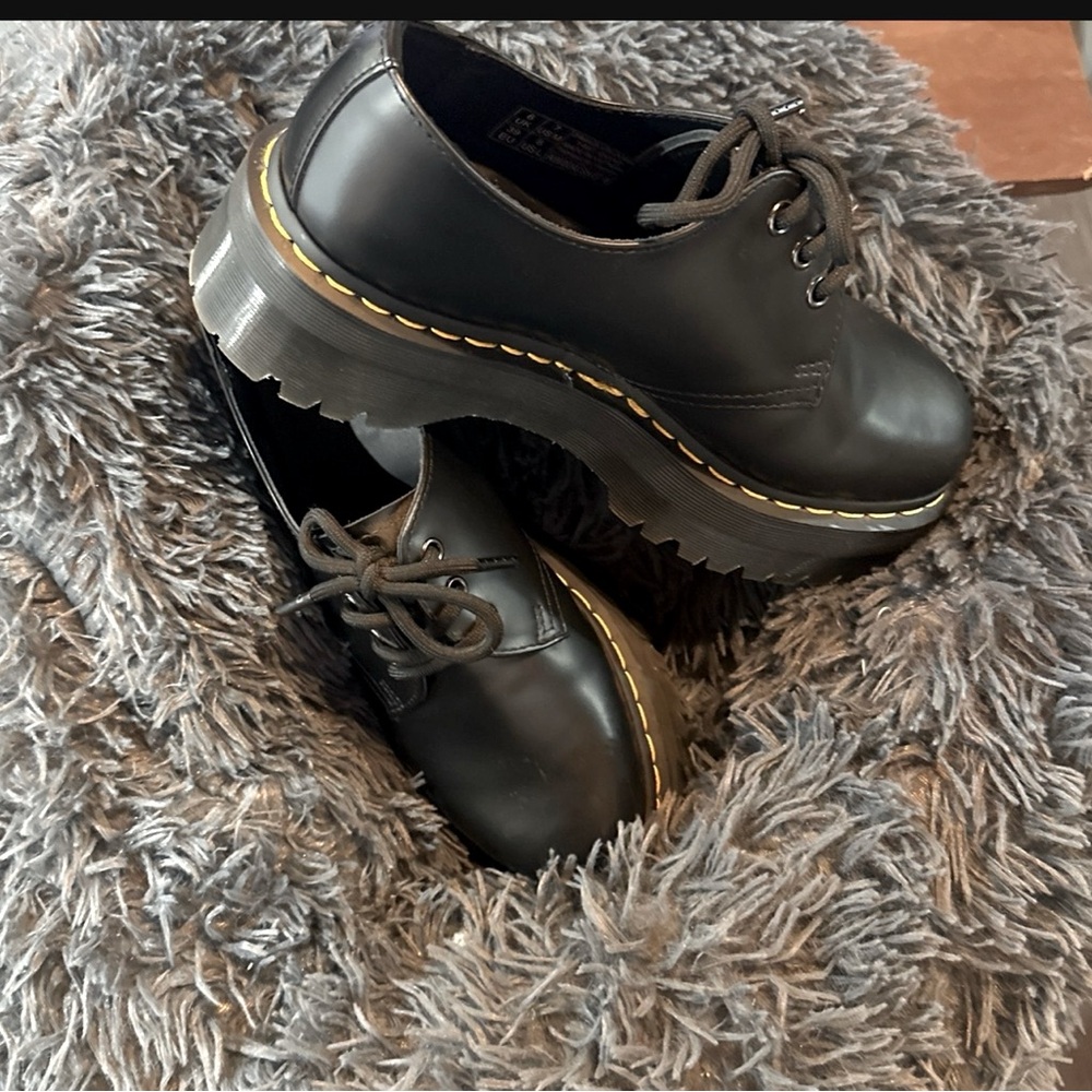 Quad 1461 Quad Polished Oxford Black Size 9 Women